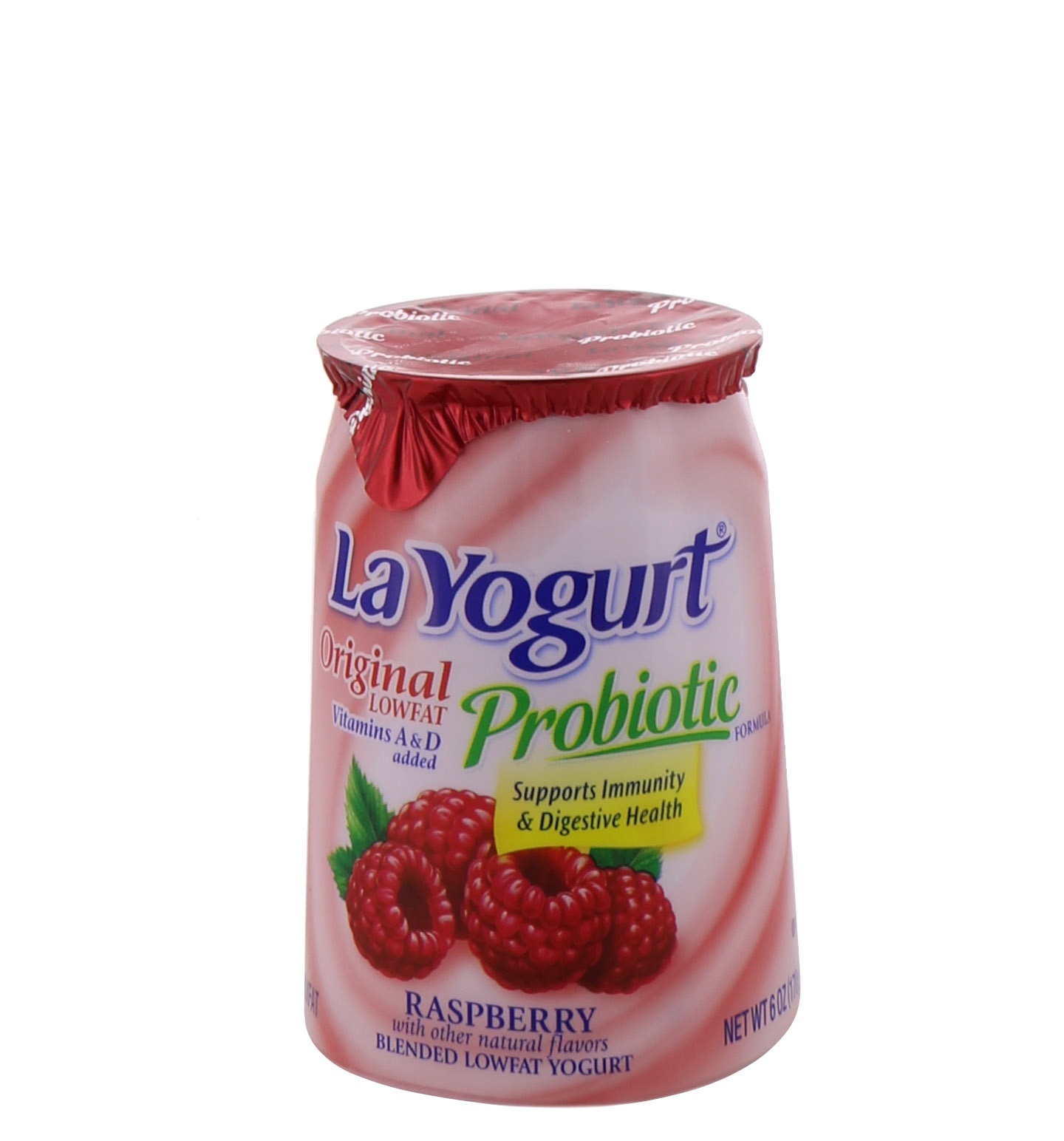 slide 1 of 1, La Yogurt Original Raspberry Yogurt, 6 oz