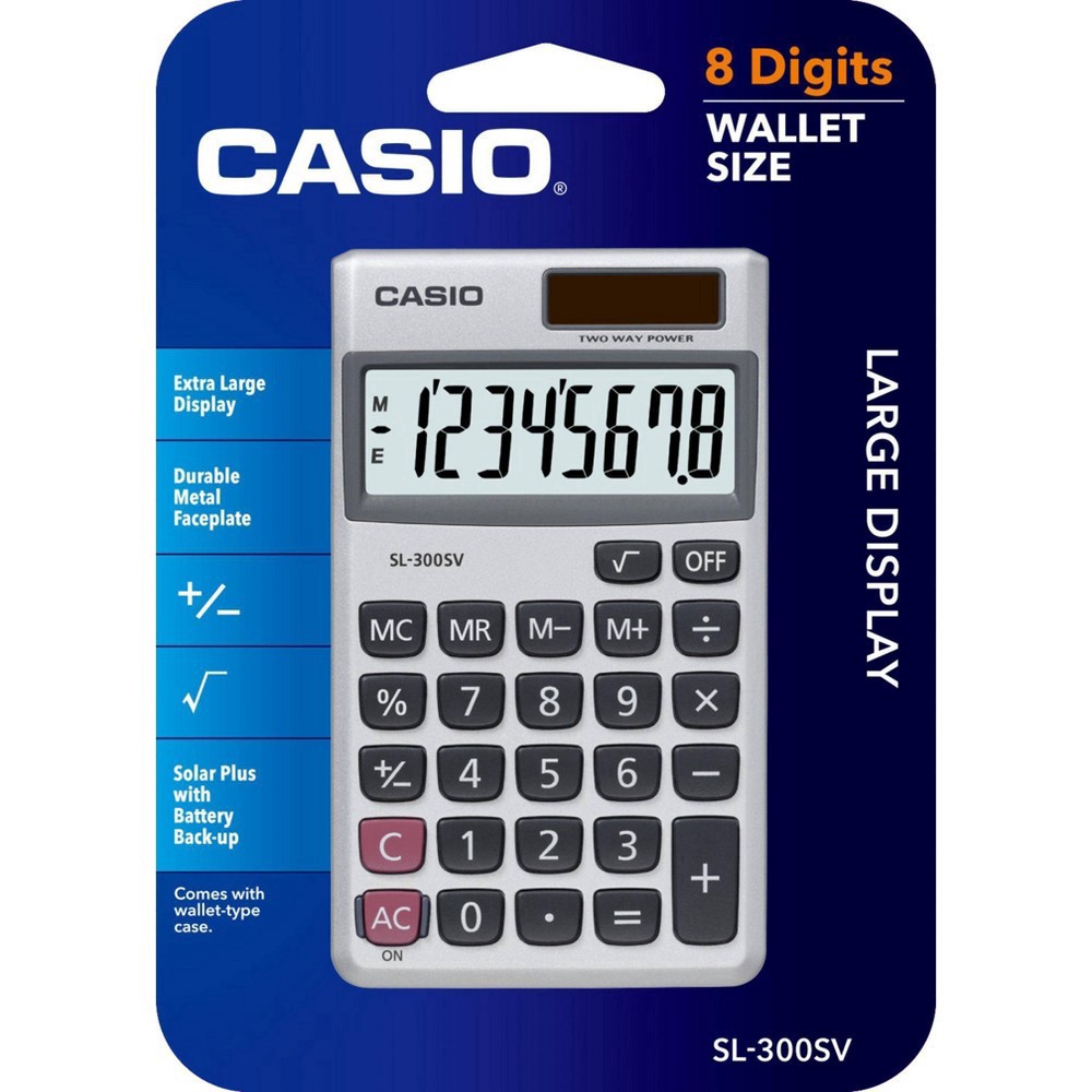 slide 5 of 7, Casio SL-300SV Basic Calculator, 1 ct