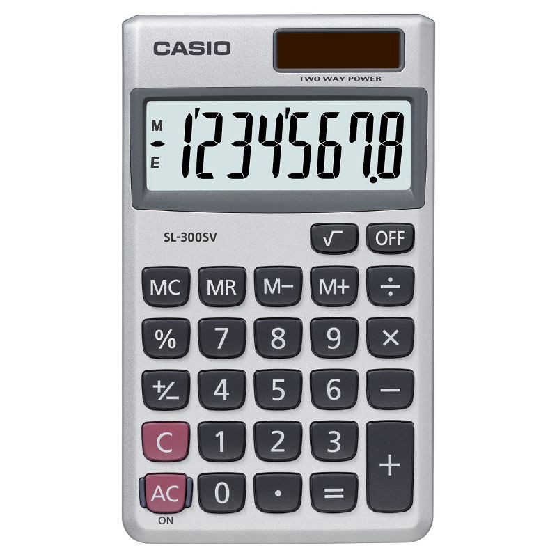 slide 1 of 7, Casio SL-300SV Basic Calculator, 1 ct