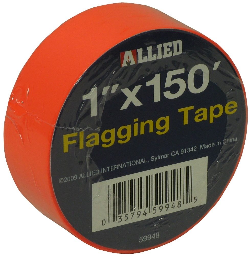 slide 1 of 1, Allied Flagging Tape - Orange, 1 in x 50 ft