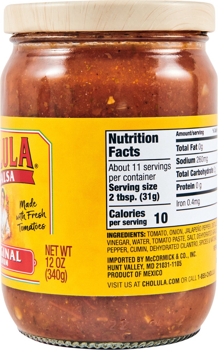 slide 11 of 14, Cholula Original Salsa, 12 oz, 12 oz