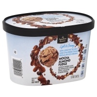 slide 1 of 1, Signature Select Ice Cream Mocha Almond Fudge, 1.5 qt