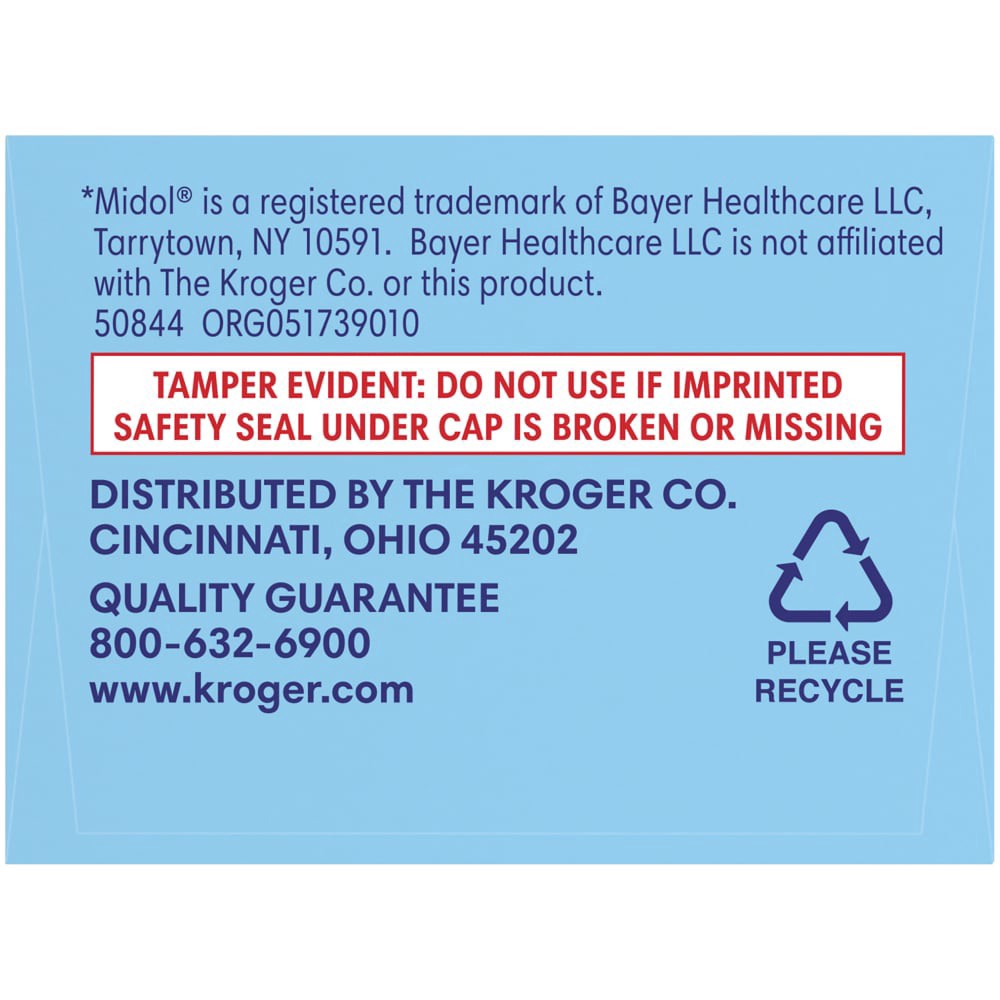 slide 2 of 3, Kroger Maximum Strength Menstrual Complete Pain Reliever Caplets, 40 ct