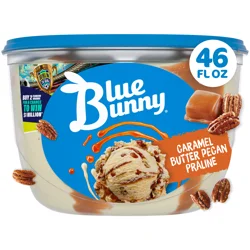 Blue Bunny Caramel Butter Pecan and Praline Frozen Dessert, 46 fl oz