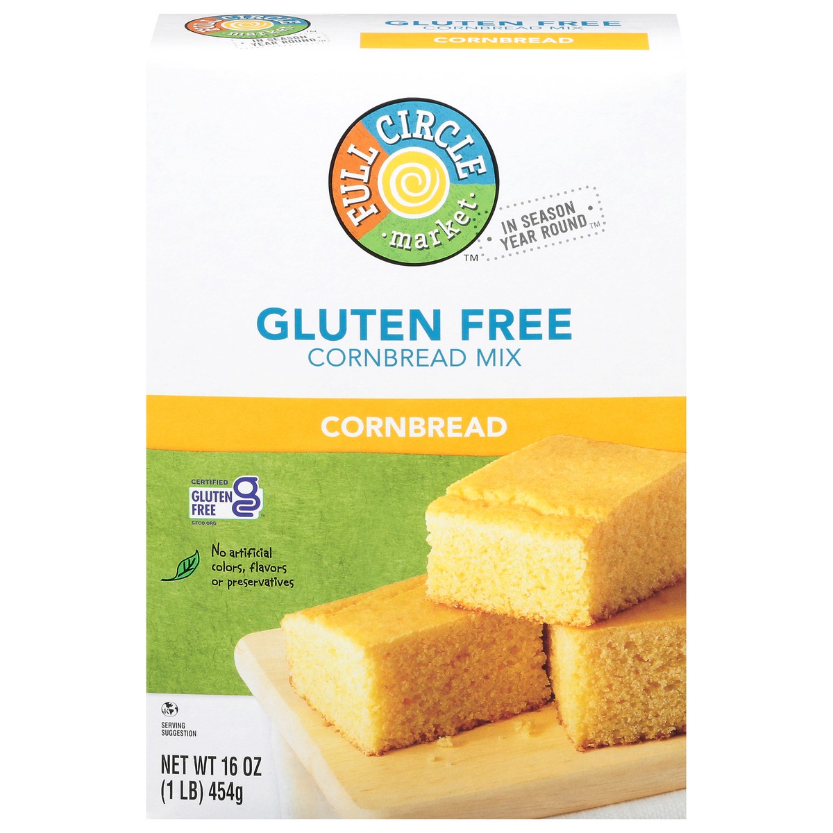 slide 1 of 15, Full Circle Market Gluten Free Cornbread Mix 16 oz, 16 oz