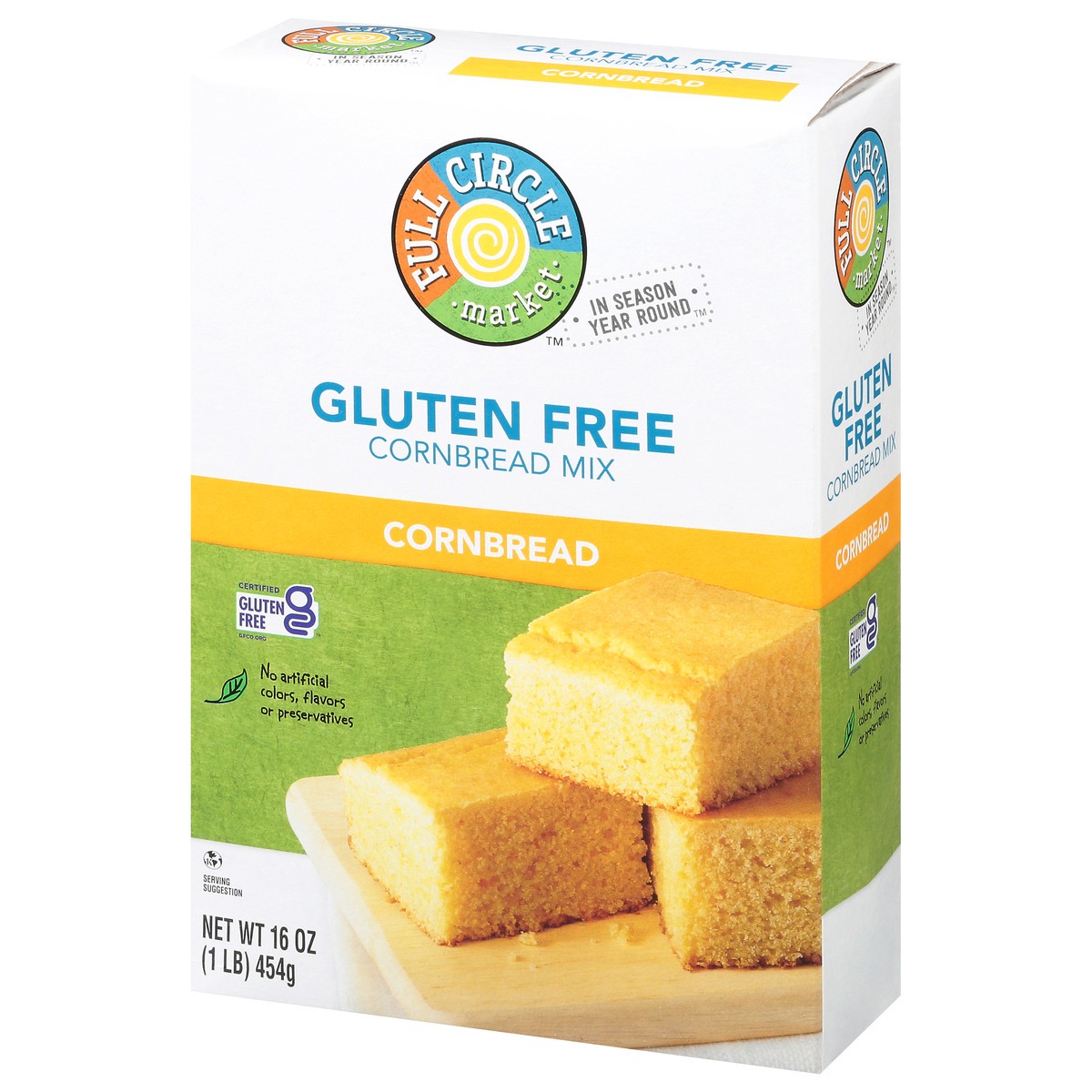 slide 8 of 15, Full Circle Market Gluten Free Cornbread Mix 16 oz, 16 oz