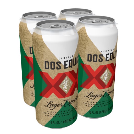 slide 1 of 9, Dos Equis Lager 4Pk, 16 fl oz