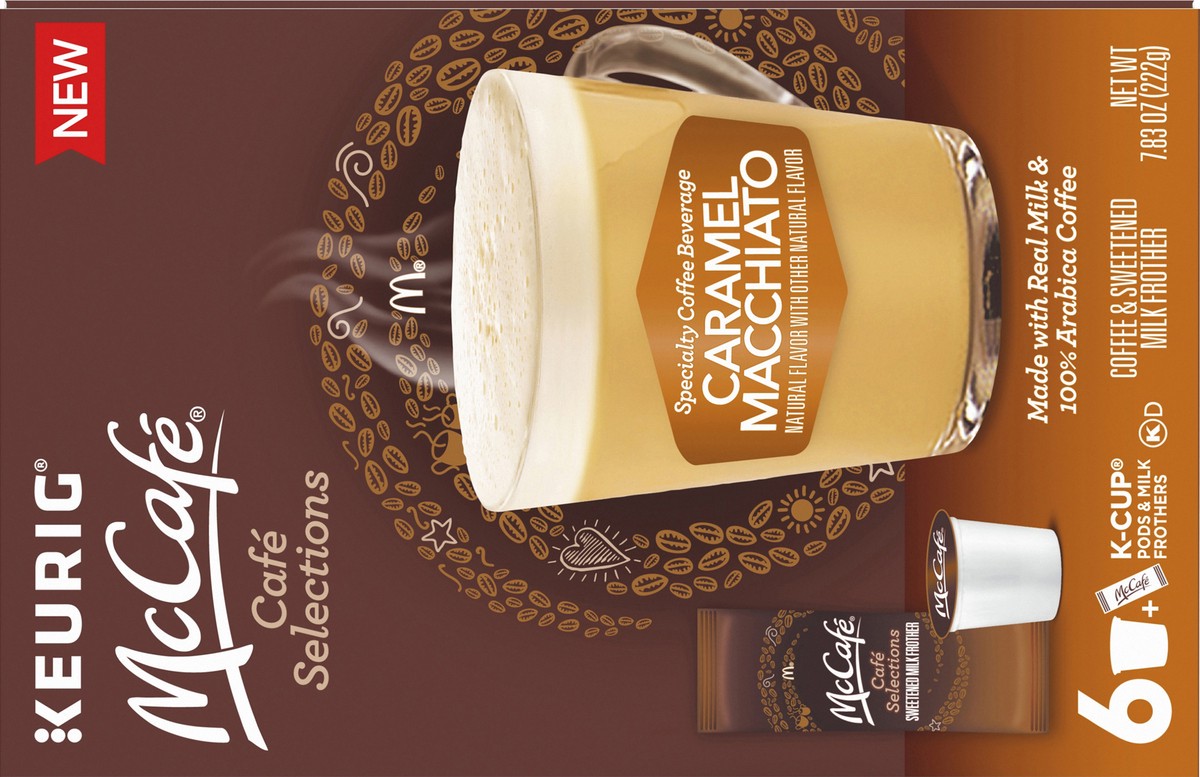 slide 3 of 14, McCafé Cafe Selections Caramel Macchiato 6 ct box, 7.83 oz