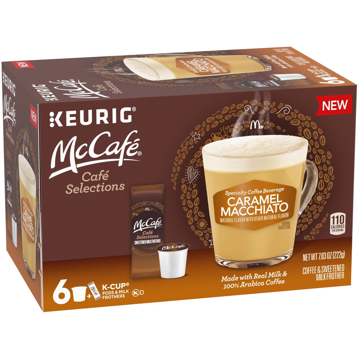 slide 4 of 14, McCafé Cafe Selections Caramel Macchiato 6 ct box, 7.83 oz