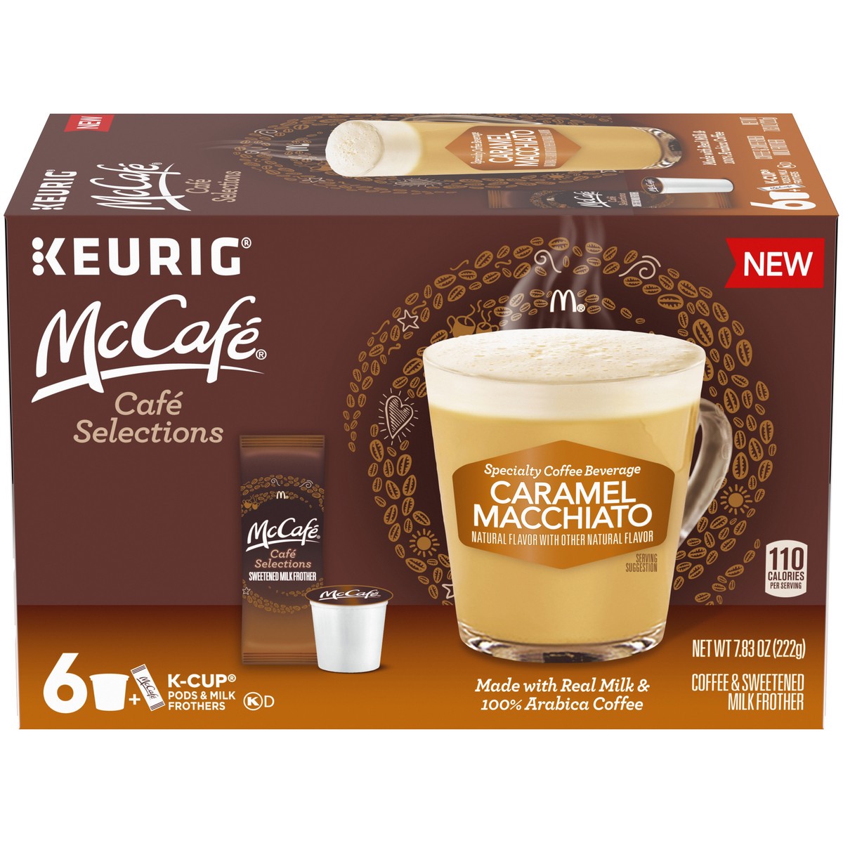 slide 1 of 14, McCafé Cafe Selections Caramel Macchiato 6 ct box, 7.83 oz