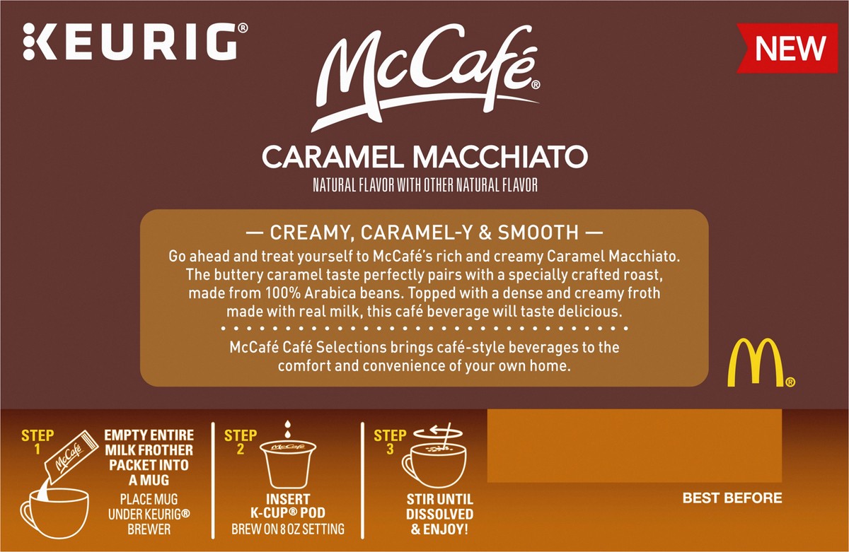 slide 8 of 14, McCafé Cafe Selections Caramel Macchiato 6 ct box, 7.83 oz