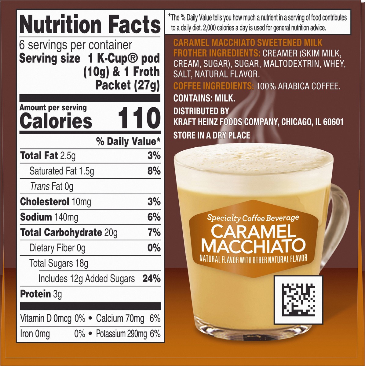 slide 10 of 14, McCafé Cafe Selections Caramel Macchiato 6 ct box, 7.83 oz