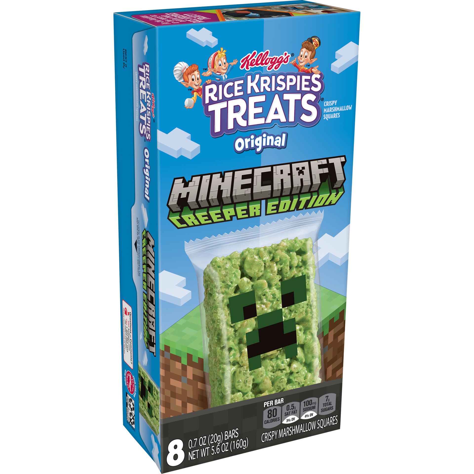 Kellogg's Rice Krispies Treats Minecraft Creeper Edition Original