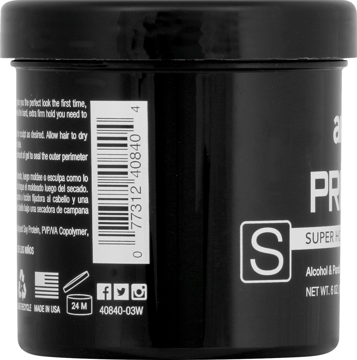 slide 3 of 7, Ampro Styling Gel 6 oz, 6 oz