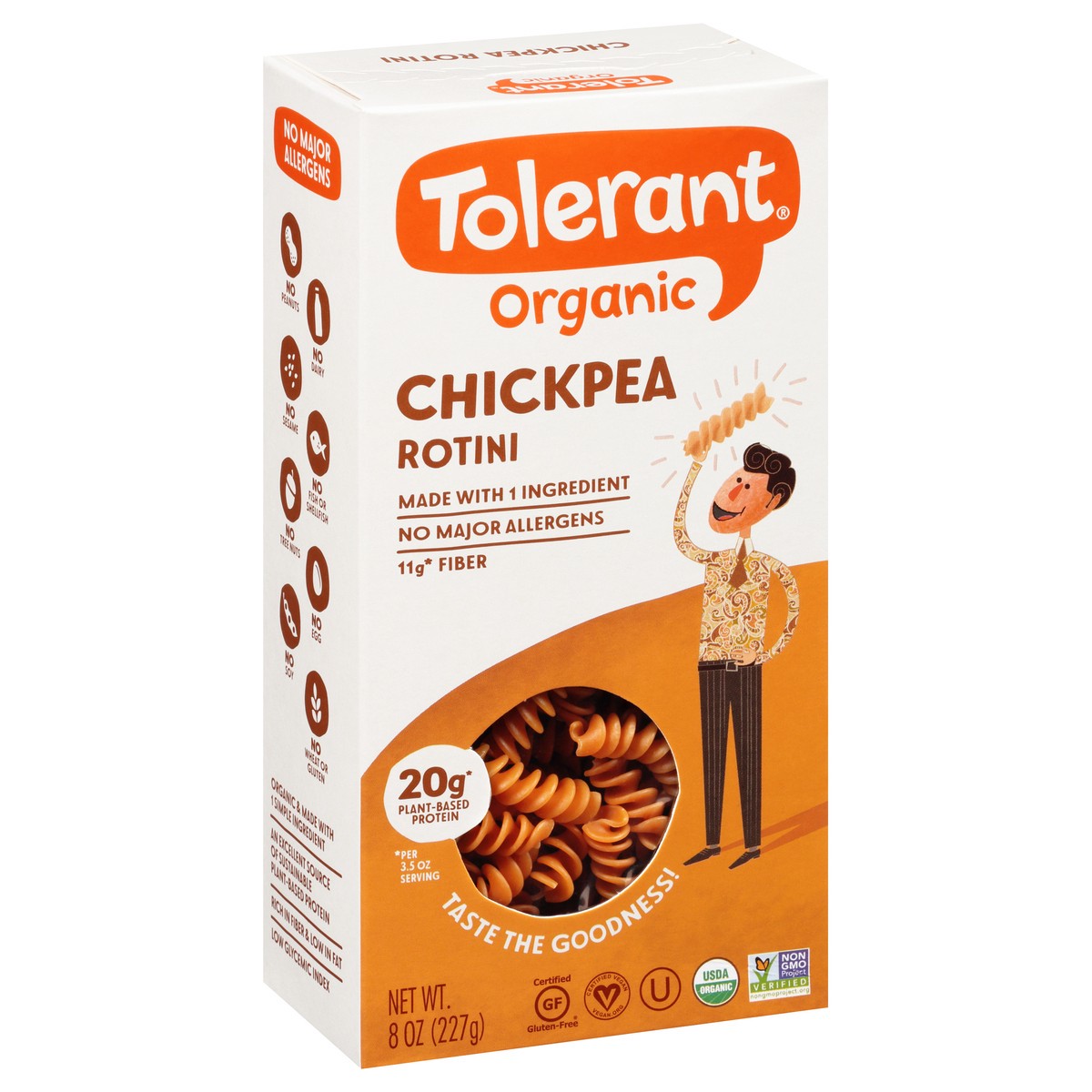 slide 3 of 11, Barilla Tolerant Chickpea Organic Rotini 8 oz, 8 oz