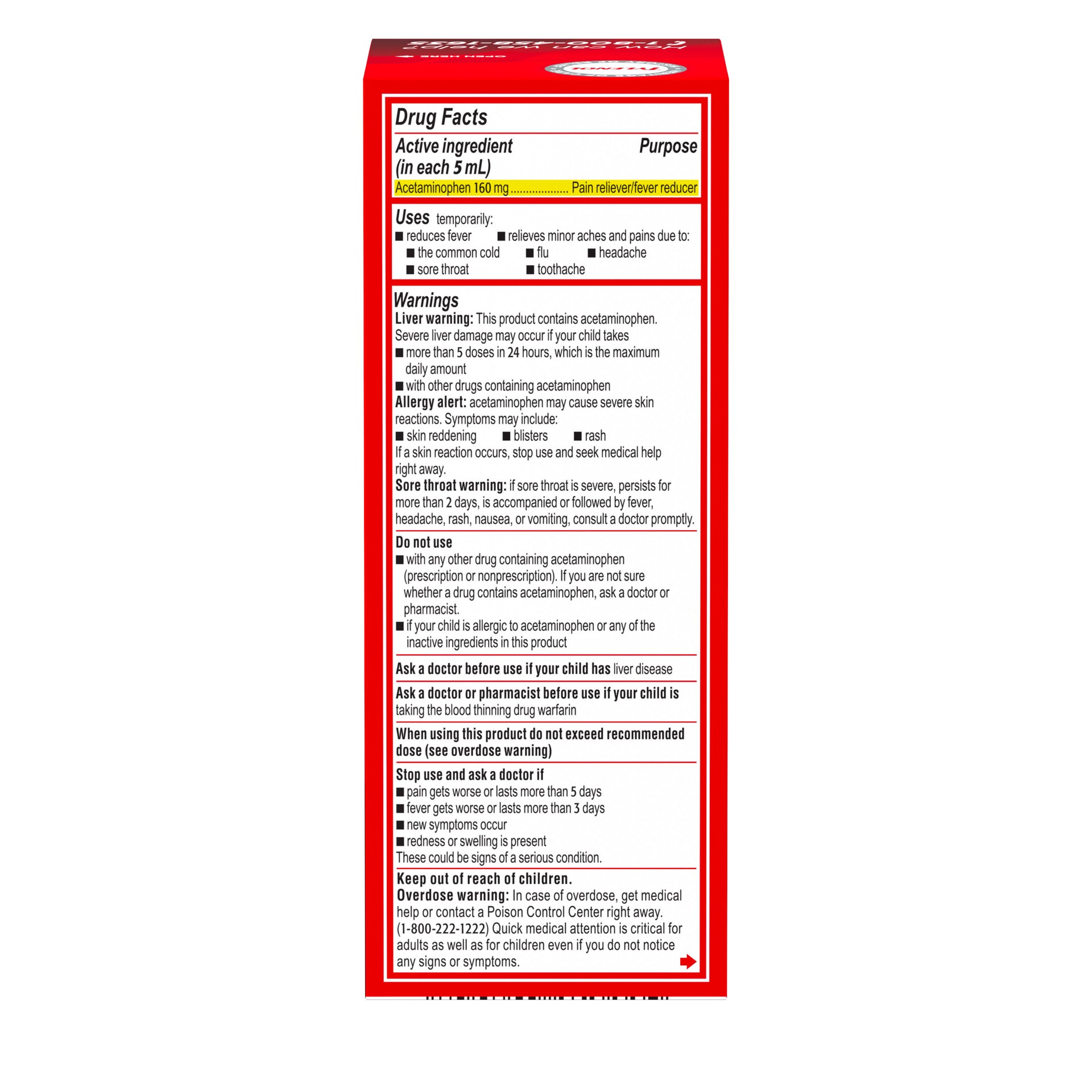 slide 2 of 9, Children's Tylenol Pain + Fever Relief Liquid - Acetaminophen - Bubble Gum - 4 fl oz, 4 fl oz