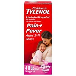 Tylenol Children's Tylenol Oral Suspension, Bubblegum, 4 Fl. Oz