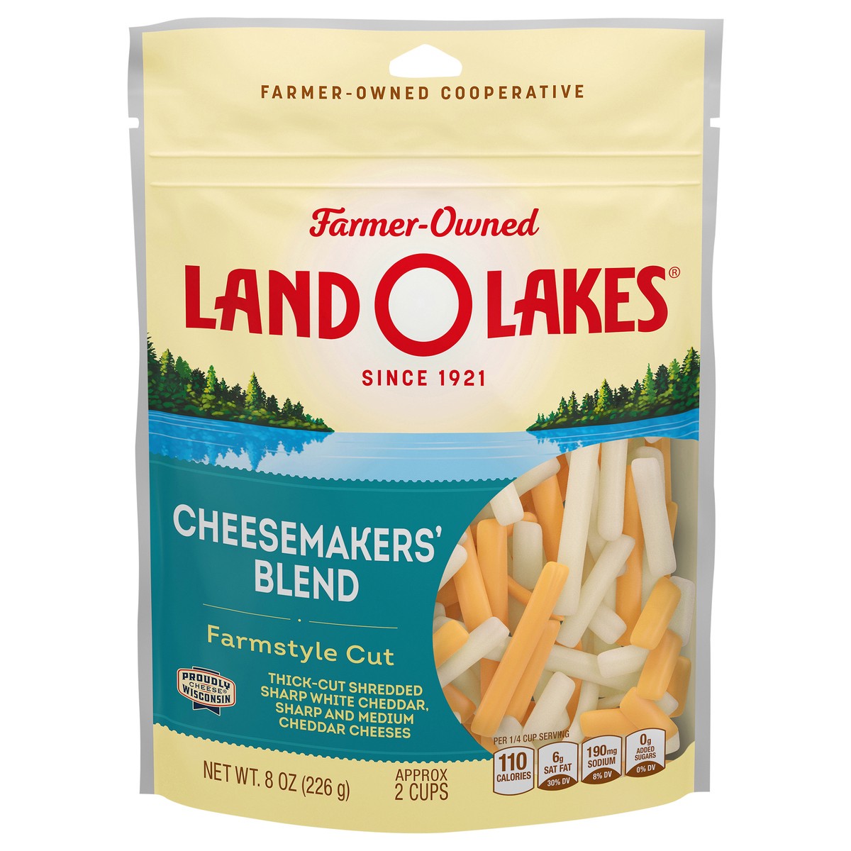 slide 1 of 9, Land O'Lakes Land O' Lakes Shredded Cheese Makers Blend, 8 oz