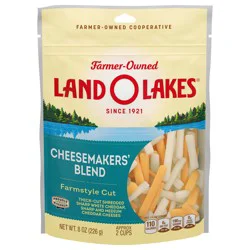 Land O'Lakes Cheesemakers' Blend Farmstyle Cut Shredded Cheese