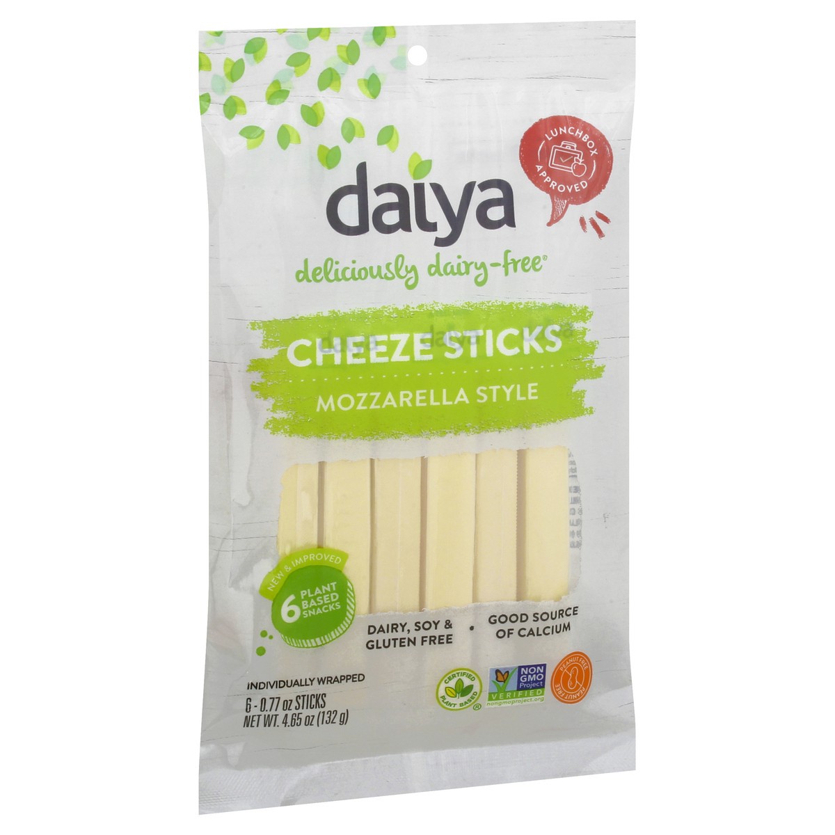 slide 9 of 9, Daiya Dairy Free Mozzarella Cheese Sticks - 4.65 oz, 4.66 oz