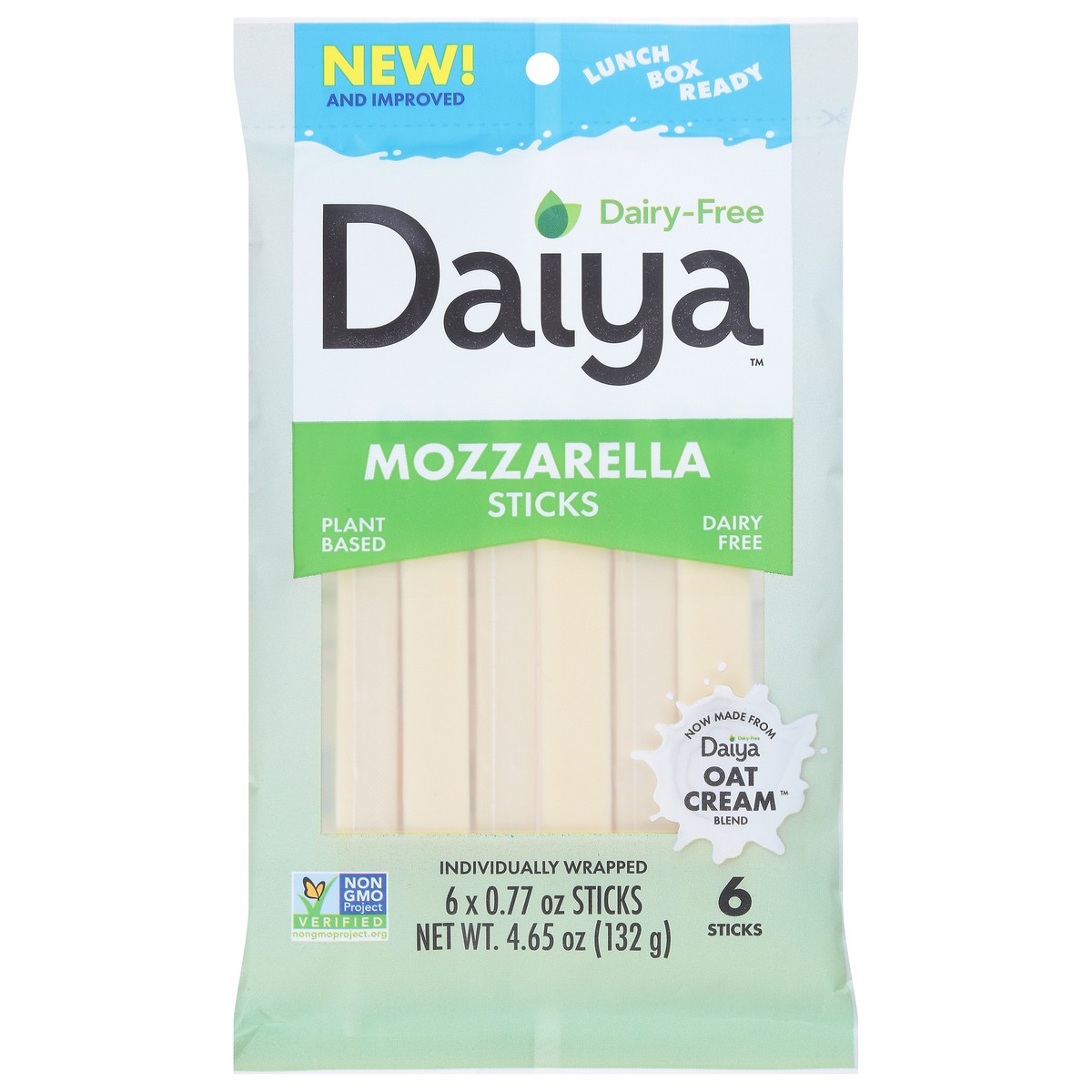 slide 1 of 9, Daiya Dairy-Free Mozzarella Cheese Sticks 6 ea, 6 ct