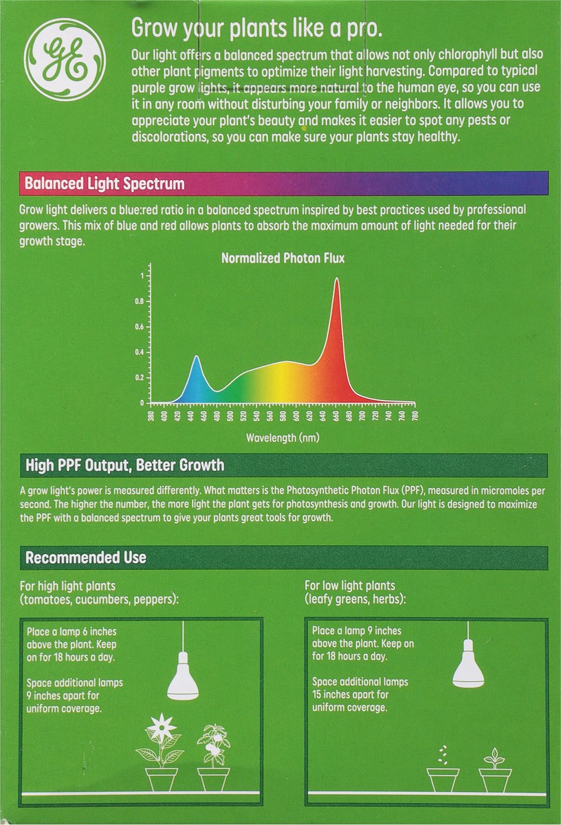 slide 7 of 9, Ge Led Grow Light, 1 ct