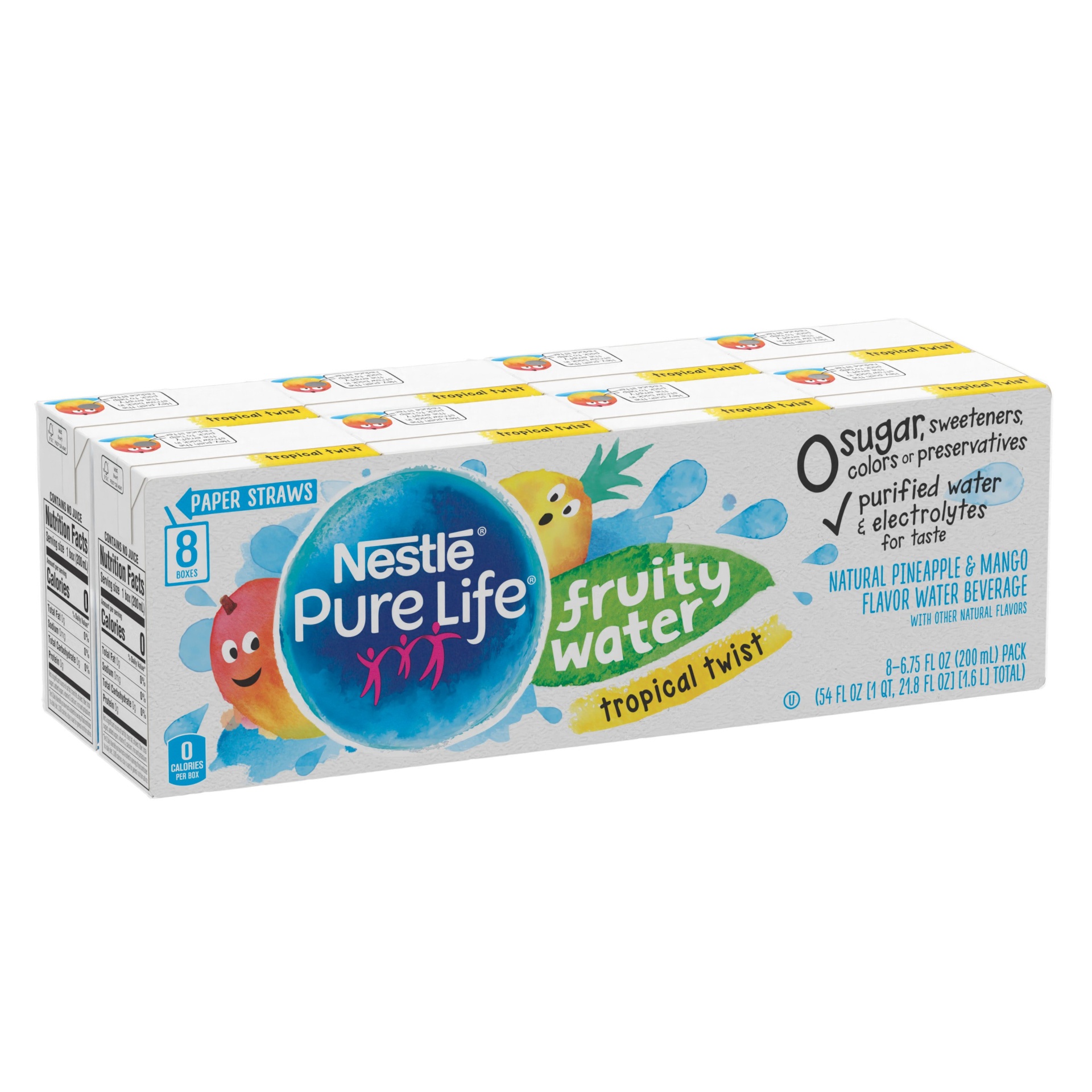 slide 1 of 1, Nestlé Pure Life Fruity Water Tropical Twist Flavor, 8 ct