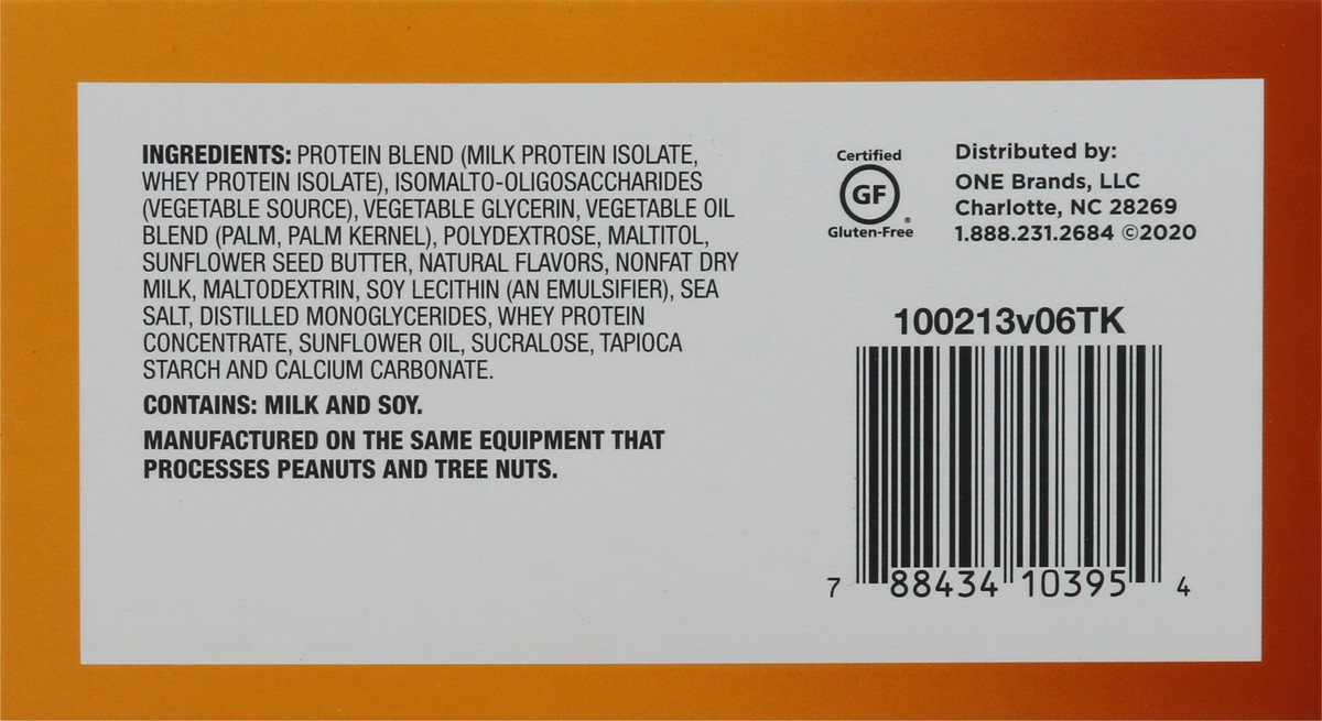 slide 6 of 9, One Minis Maple Glazed Doughnut Flavored Protein Bar 10 - 0.78 oz ea, 10 ct