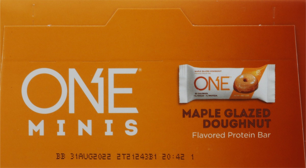 slide 2 of 9, One Minis Maple Glazed Doughnut Flavored Protein Bar 10 - 0.78 oz ea, 10 ct