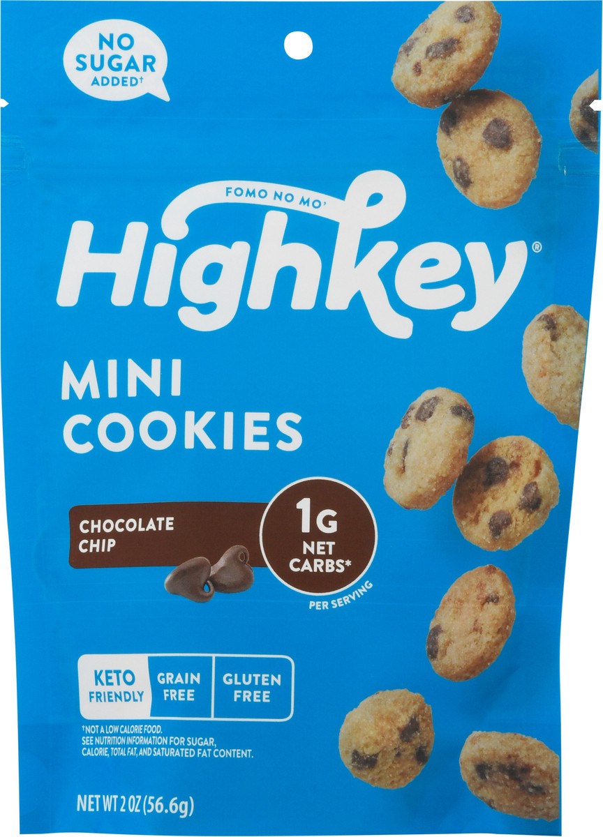 slide 6 of 9, HighKey Mini Chocolate Chip Cookies 2 oz, 2 oz