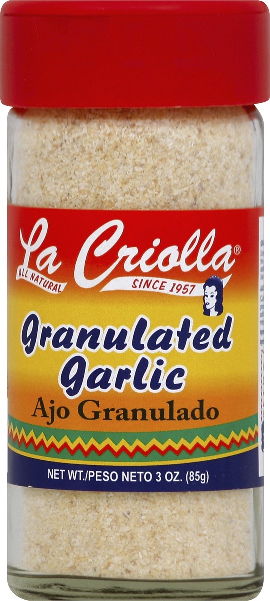 slide 2 of 2, La Criolla Granulated Garlic, 3 oz