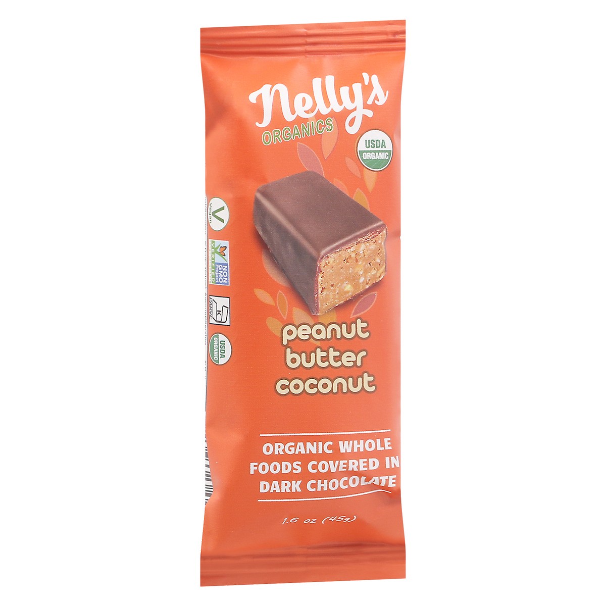 slide 4 of 12, Nelly's Organics Peanut Butter Coconut Bars 1.6 oz, 1.6 oz