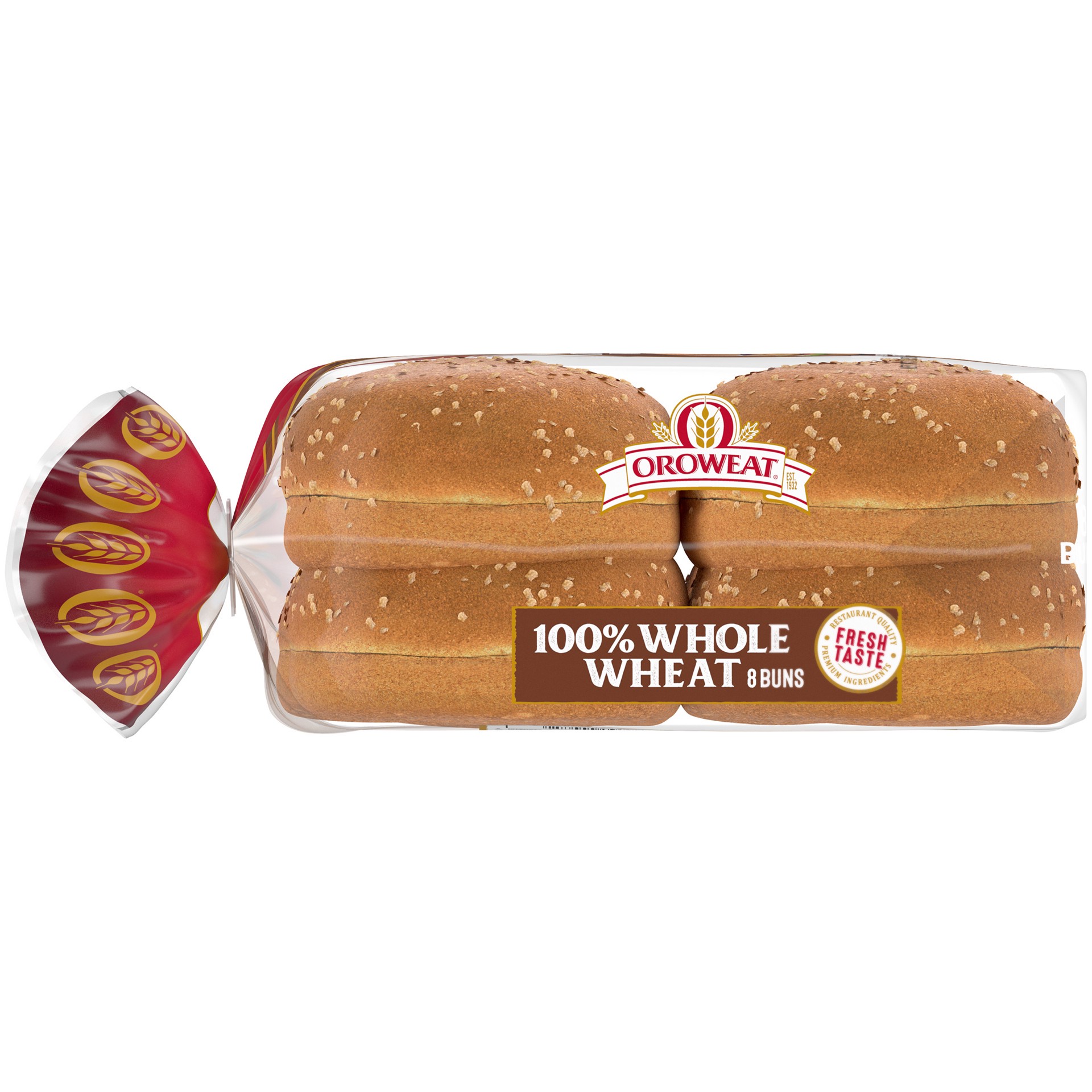 slide 5 of 10, Oroweat Whole Wheat Buns, 8 count, 21 oz, 8 ct