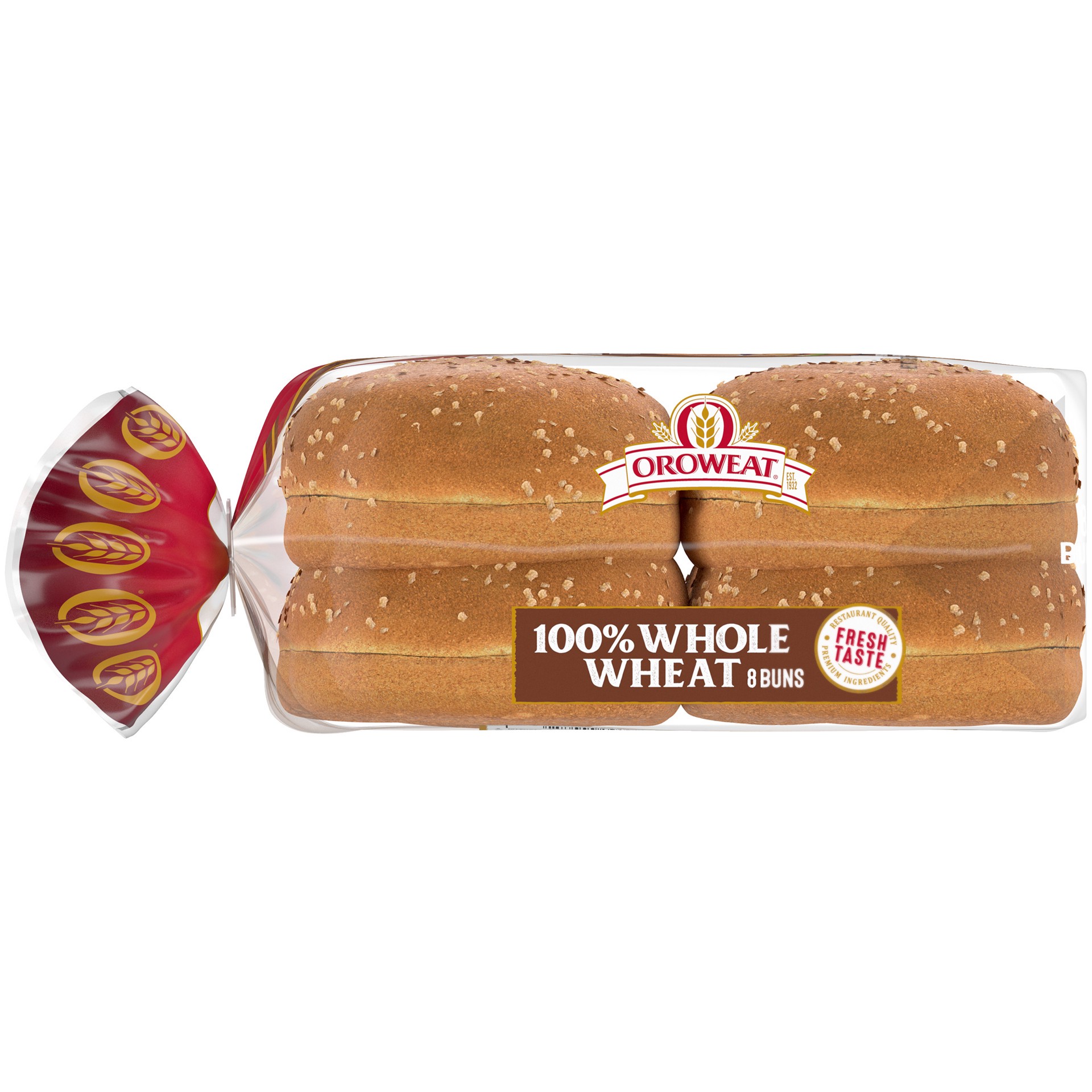 slide 6 of 10, Oroweat Whole Wheat Buns, 8 count, 21 oz, 8 ct