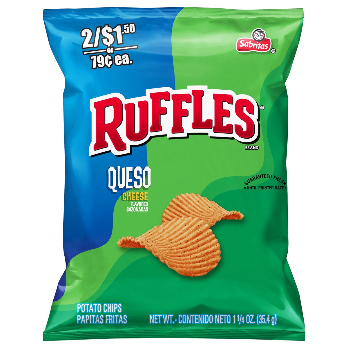 slide 7 of 7, Ruffles Cheese Flavored Potato Chips 1.25 oz, 1.25 oz