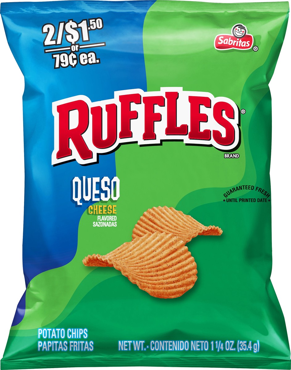 slide 2 of 7, Ruffles Cheese Flavored Potato Chips 1.25 oz, 1.25 oz