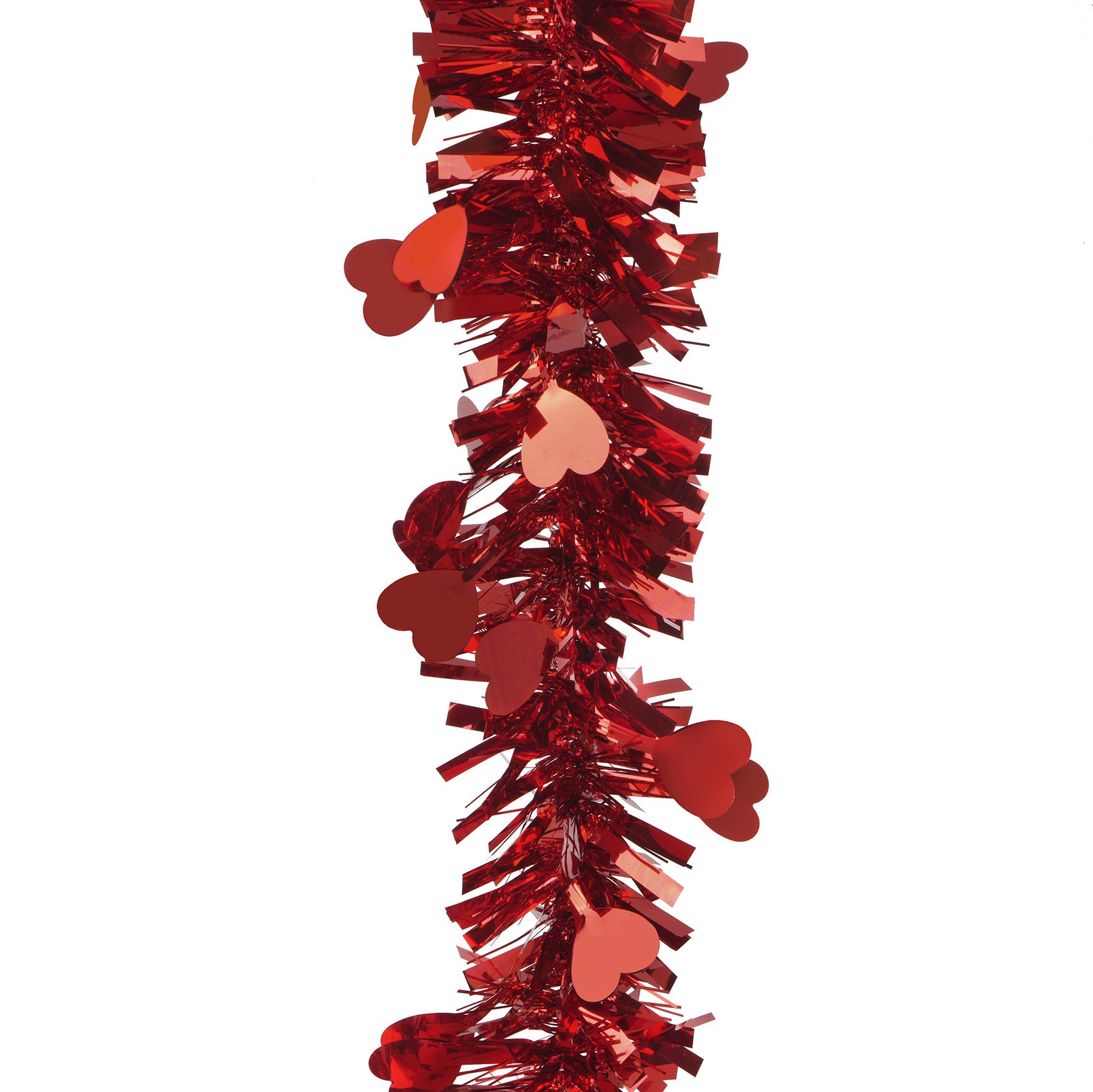 slide 2 of 2, 8ft. Red Tinsel Garland By Celebrate It, 8 ft