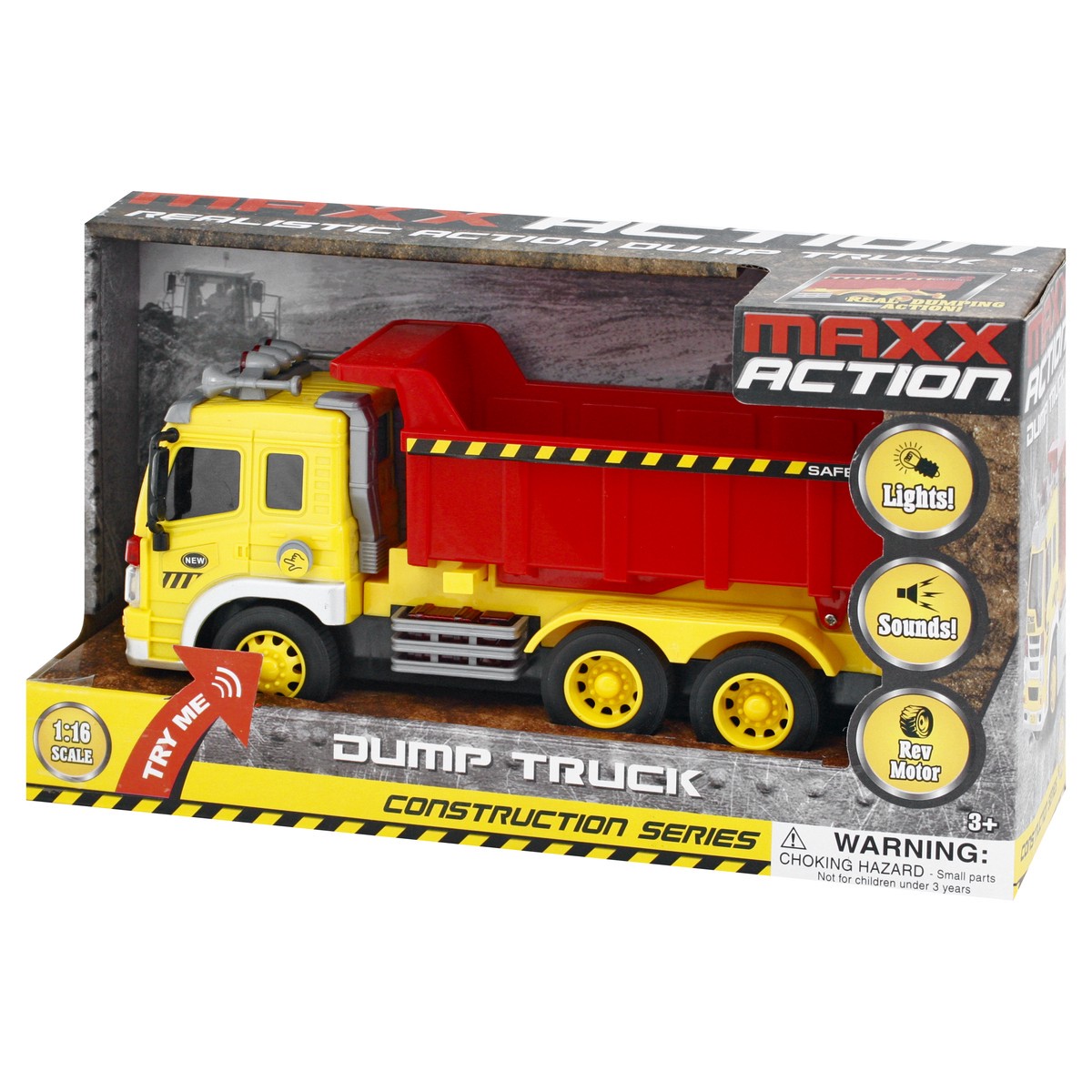 slide 3 of 9, Maxx Action Construction Series Dump Truck Toy 1 ea, 1 ct