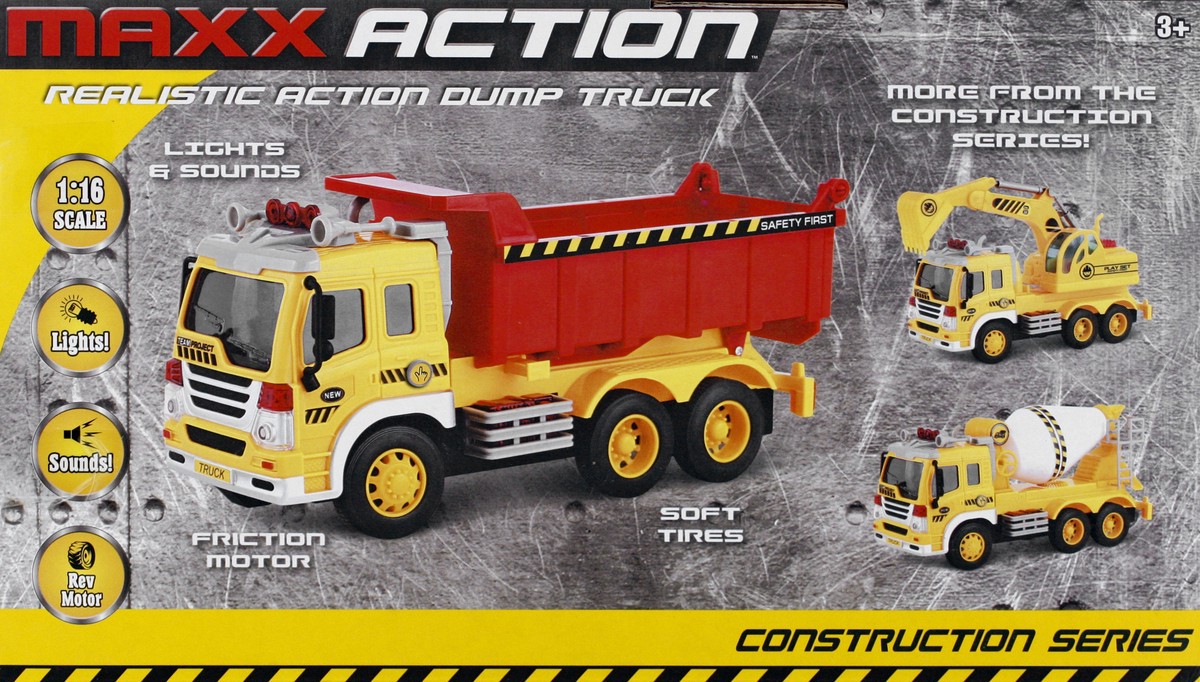 slide 5 of 9, Maxx Action Construction Series Dump Truck Toy 1 ea, 1 ct