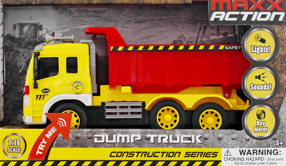 slide 6 of 9, Maxx Action Construction Series Dump Truck Toy 1 ea, 1 ct