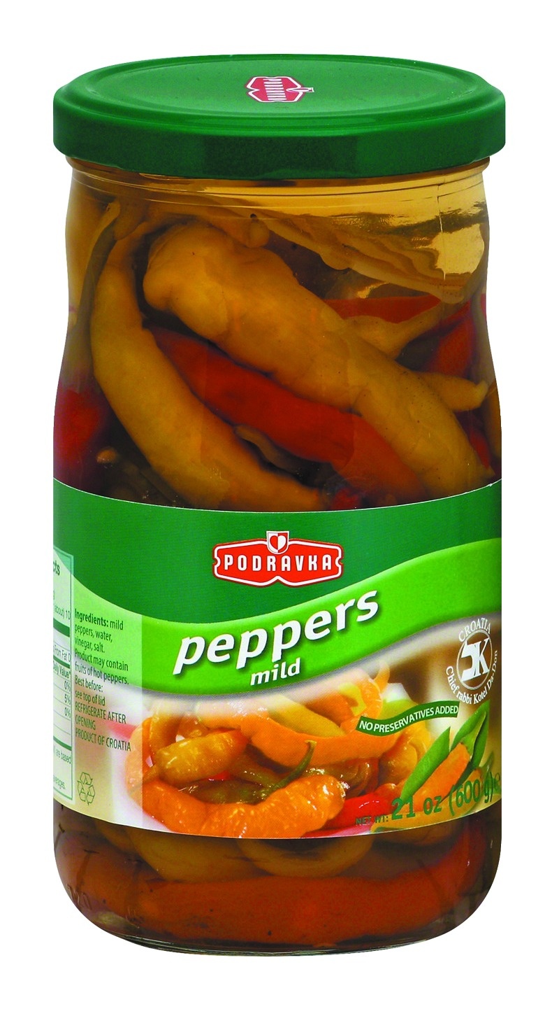 slide 1 of 2, Podravka Feferoni Mild Peppers, 1 ct