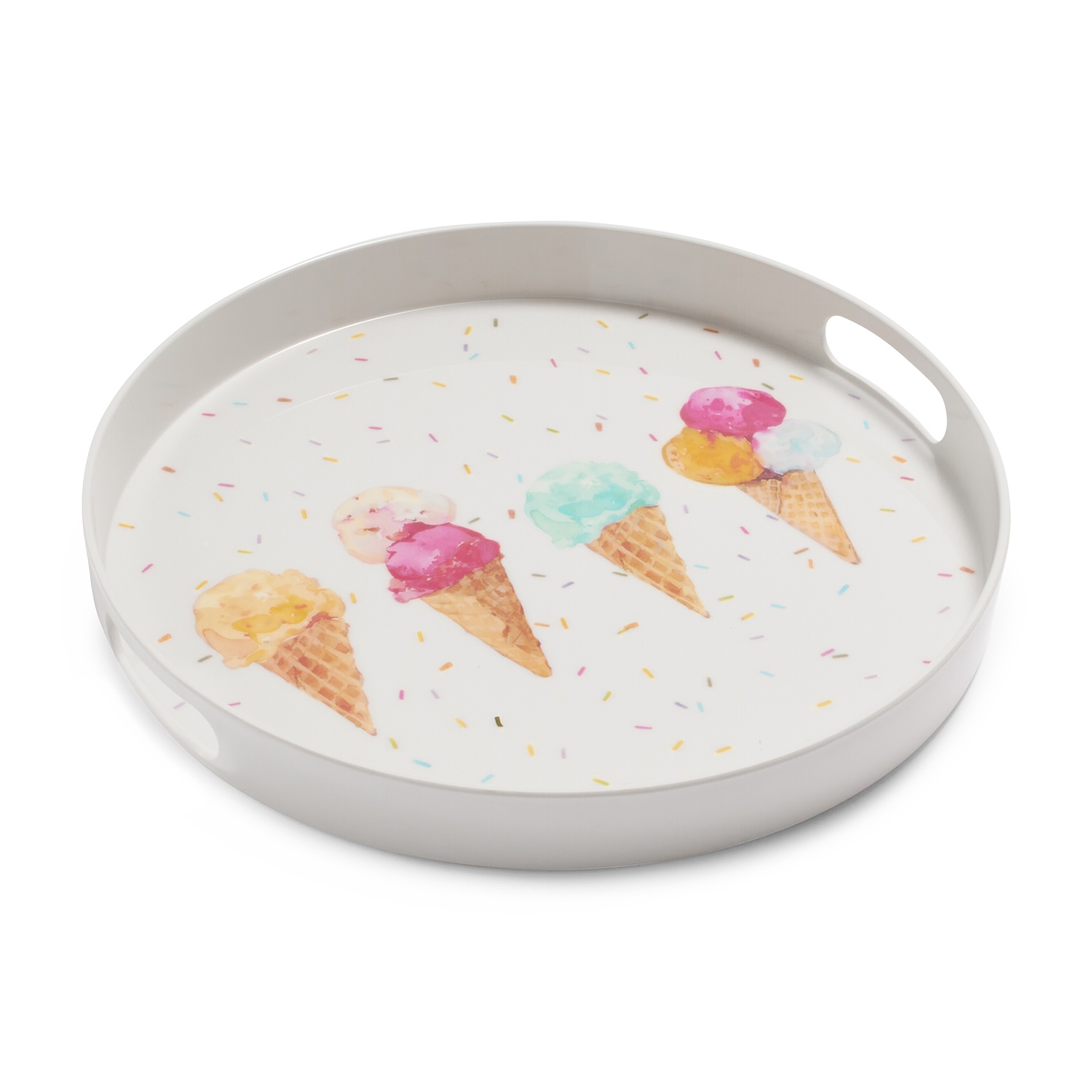 slide 1 of 1, Sur La Table Ice Cream Round Tray, 14 in