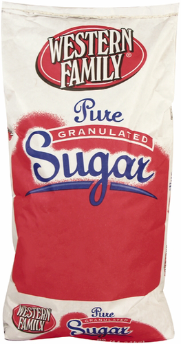 slide 1 of 1, Western Family Pure Granulated Sugar, 25 lb