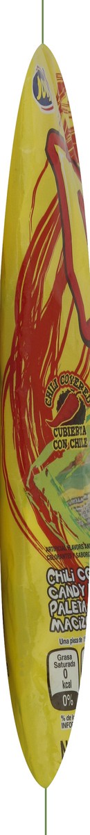 slide 3 of 6, Jovy Pika Slice Chili Covered Watermelon Flavor Hard Candy Lollipop 6 oz, 6 ct