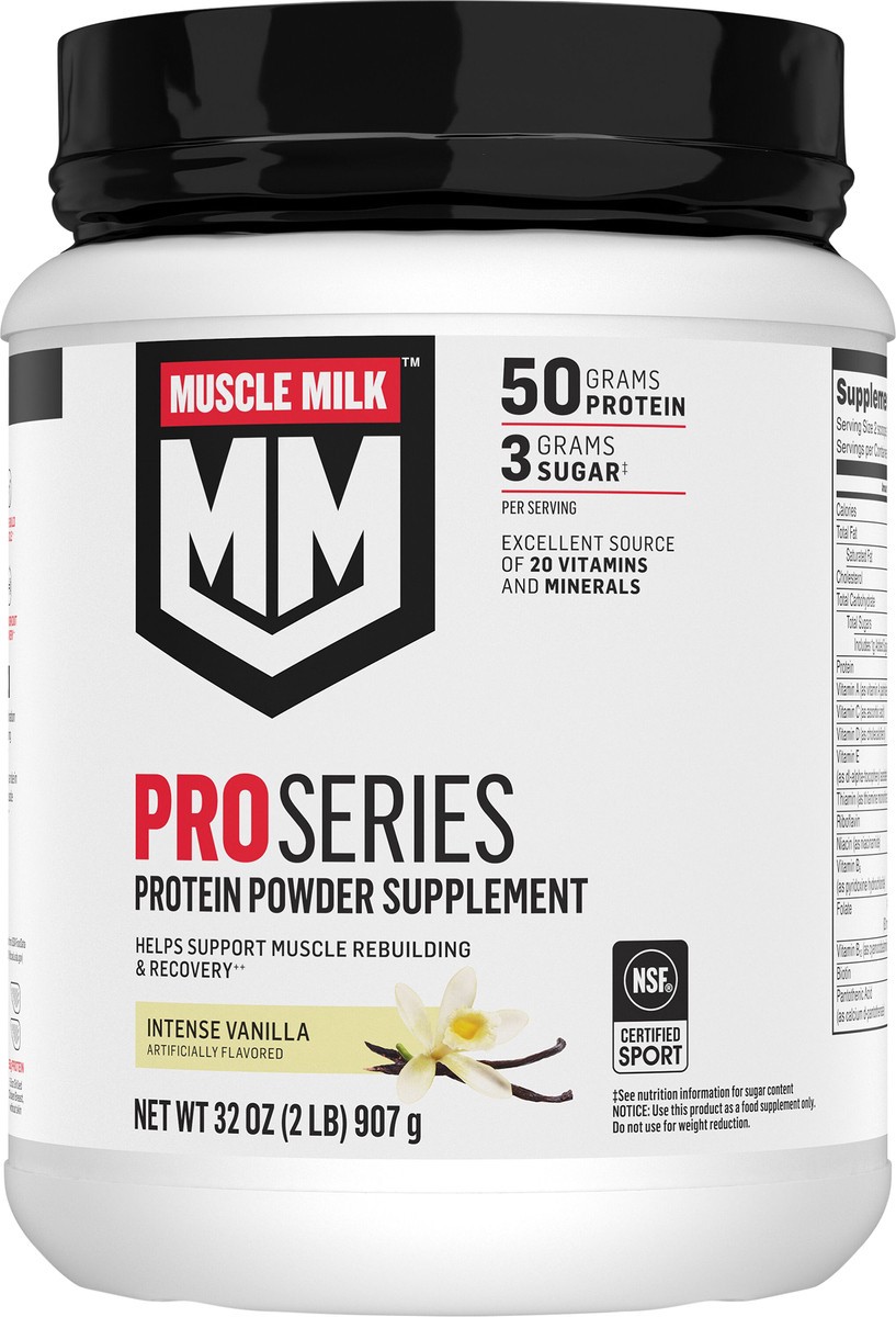 slide 6 of 12, Muscle Milk Powder Beverage Mix, 32 oz