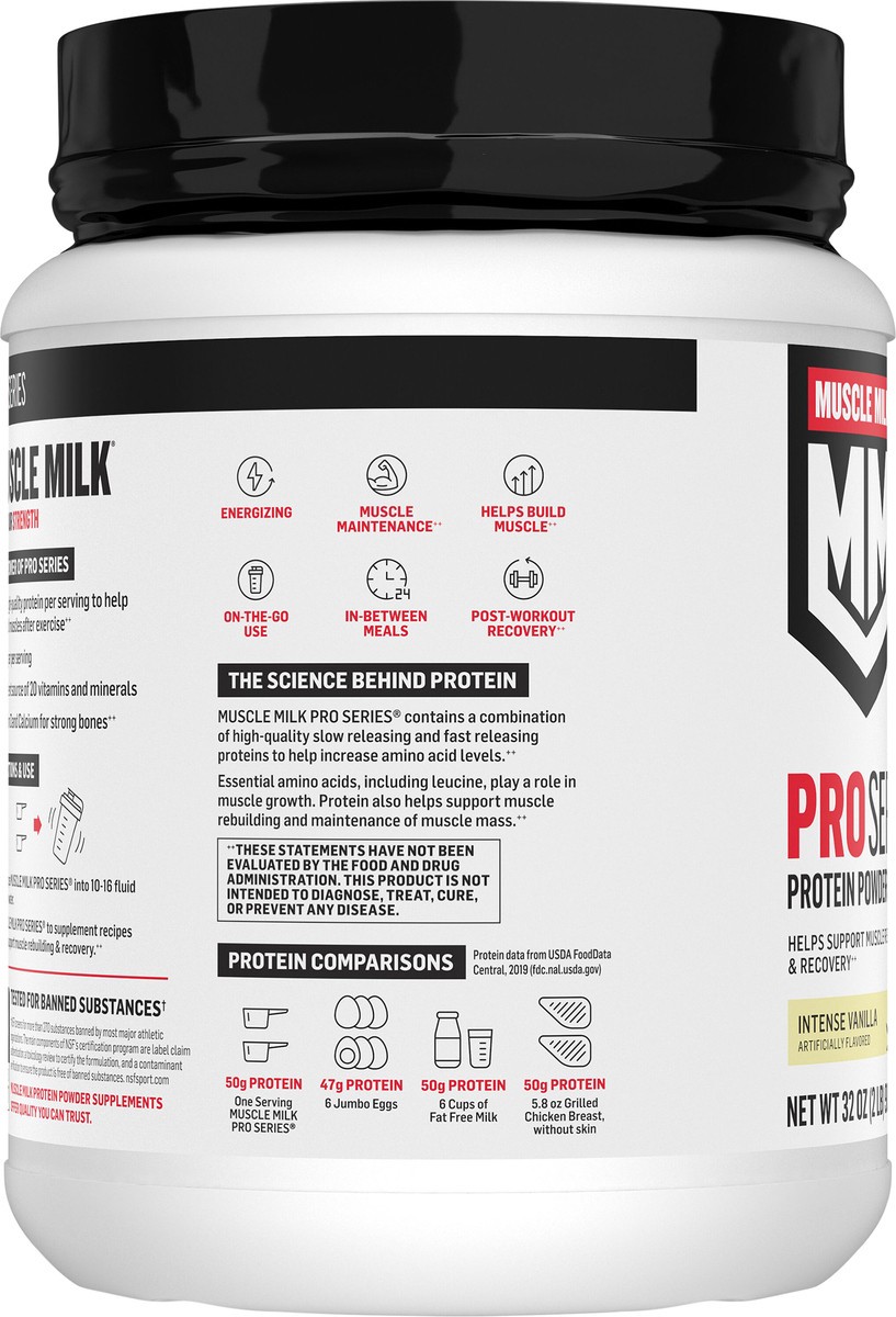 slide 11 of 12, Muscle Milk Powder Beverage Mix, 32 oz