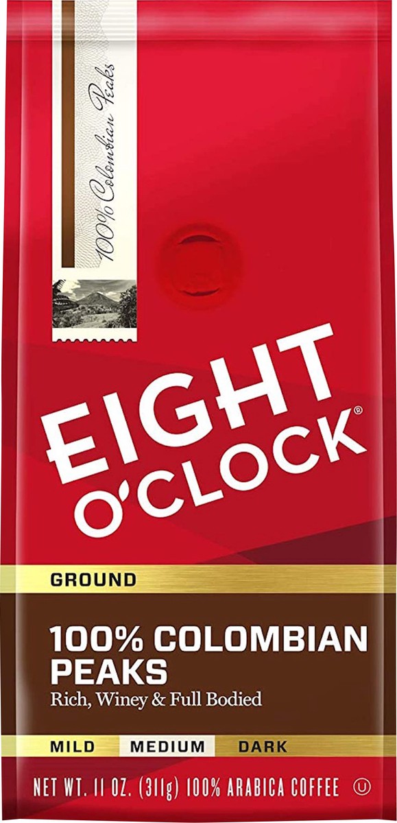 slide 3 of 4, Eight O'Clock Coffee Eight O'Clock 100% Colombian Peaks Medium Roast Ground Coffee 11 oz, 12 oz