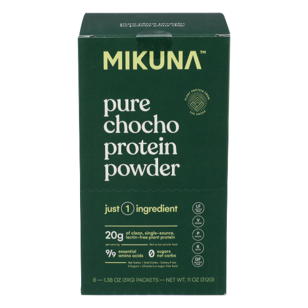 slide 1 of 1, Mikuna Pure Chocho Protein Power Box, 11 oz