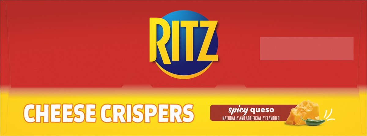 slide 5 of 9, RITZ Cheese Crispers Spicy Queso Baked Chips, 7 oz, 7 oz