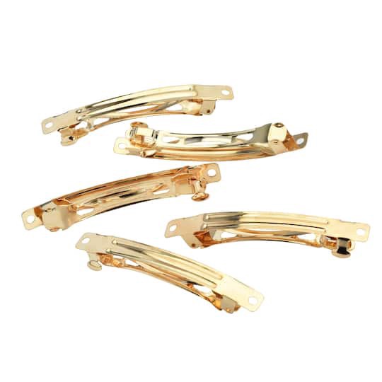 slide 1 of 3, 8.5mm French Barrette Blanks, 8ct. By Bead Landing, 5 mm